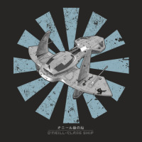 Oneillclass Ship Retro Japanese Stargate Sg1 1 Ladies Fitted T-shirt | Artistshot