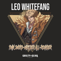 Guilty Gear Strive  Twin Swordwielder Allrounder Leo Whitefang 1 Ladies Fitted T-shirt | Artistshot