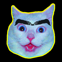 Cat Meme  Eyebrows Adjustable Cap | Artistshot