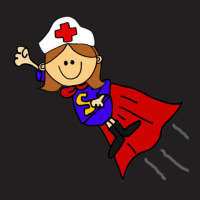 Funny Nurse Superhero With Red Cape T-shirt | Artistshot