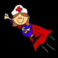 Funny Nurse Superhero With Red Cape Long Sleeve Shirts | Artistshot