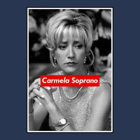 Carmela Soprano Poster Funny Men Denim Jacket | Artistshot