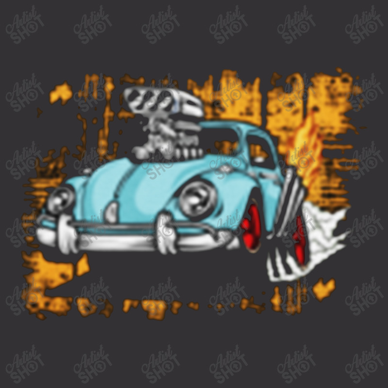 Vw Classic Drag Beetle Vintage Hoodie And Short Set | Artistshot
