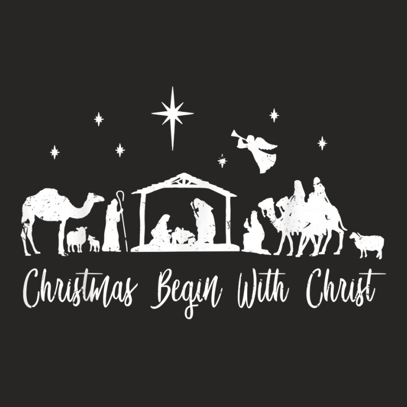 Ph Christmas Begin With Christ Costume Christmas Nativity T Shirt Ladies Fitted T-Shirt by annien | Artistshot