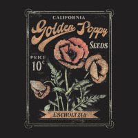 Trendy California Golden Poppy Vintage Stamp T-shirt | Artistshot