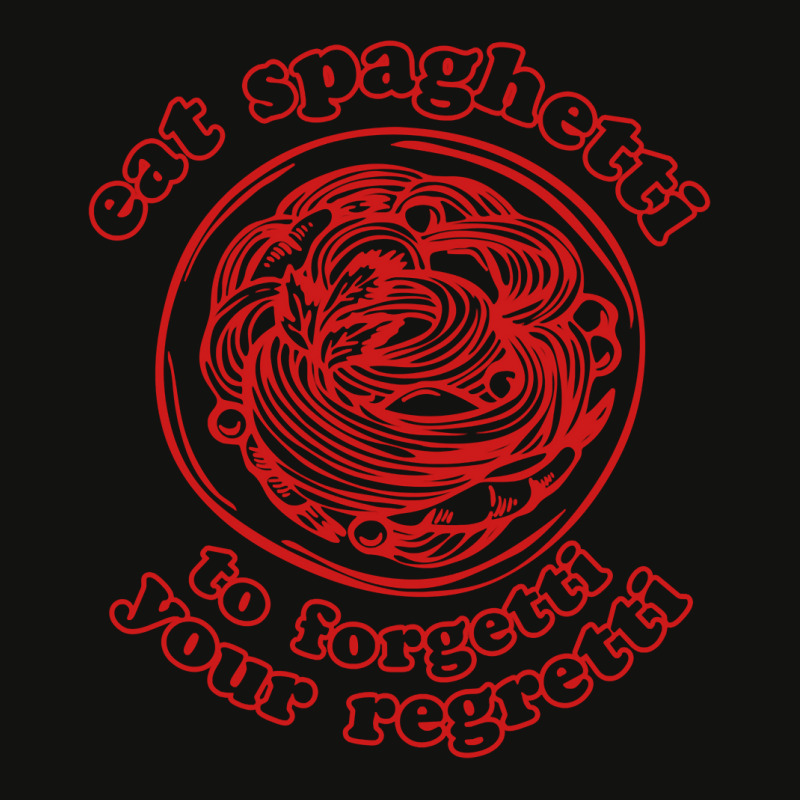 Eat Spaghetti To Forgetti Your Regretti Scorecard Crop Tee by SamAlexanderMcnutt | Artistshot