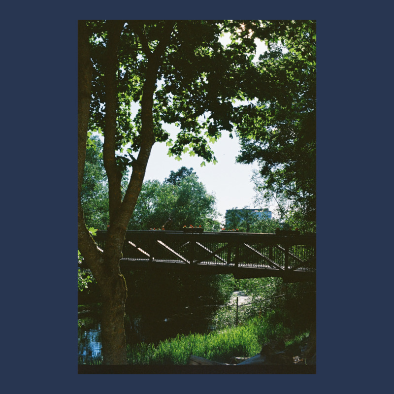 A Bridge In Uppsala, Sweden Premium Stars Men Denim Jacket | Artistshot