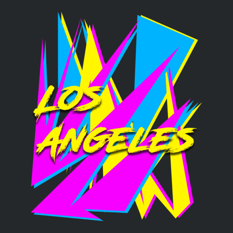 Los Angeles Retrowave Sharp Angles Cmyk Neon 80s Edition 1 Crewneck Sweatshirt | Artistshot