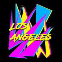 Los Angeles Retrowave Sharp Angles Cmyk Neon 80s Edition 1 Lightweight Hoodie | Artistshot