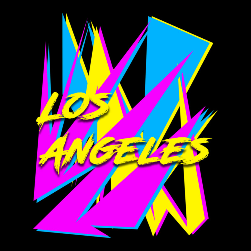 Los Angeles Retrowave Sharp Angles Cmyk Neon 80s Edition 1 Lightweight Hoodie | Artistshot