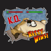 Kitty Wins!! T-shirt | Artistshot