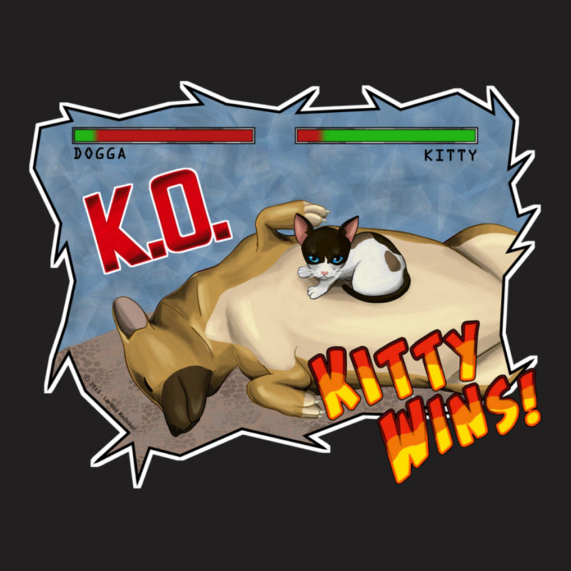 Kitty Wins!! T-shirt | Artistshot