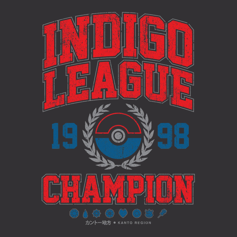 Indigo League Champion (variant) Vintage Hoodie And Short Set | Artistshot