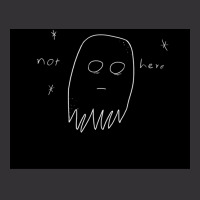 Not Here Sad Ghost Poster Gift Vintage Short | Artistshot