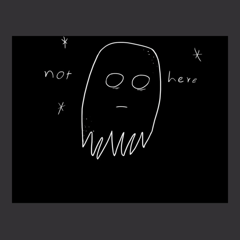 Not Here Sad Ghost Poster Gift Vintage Short by reemerchenott | Artistshot