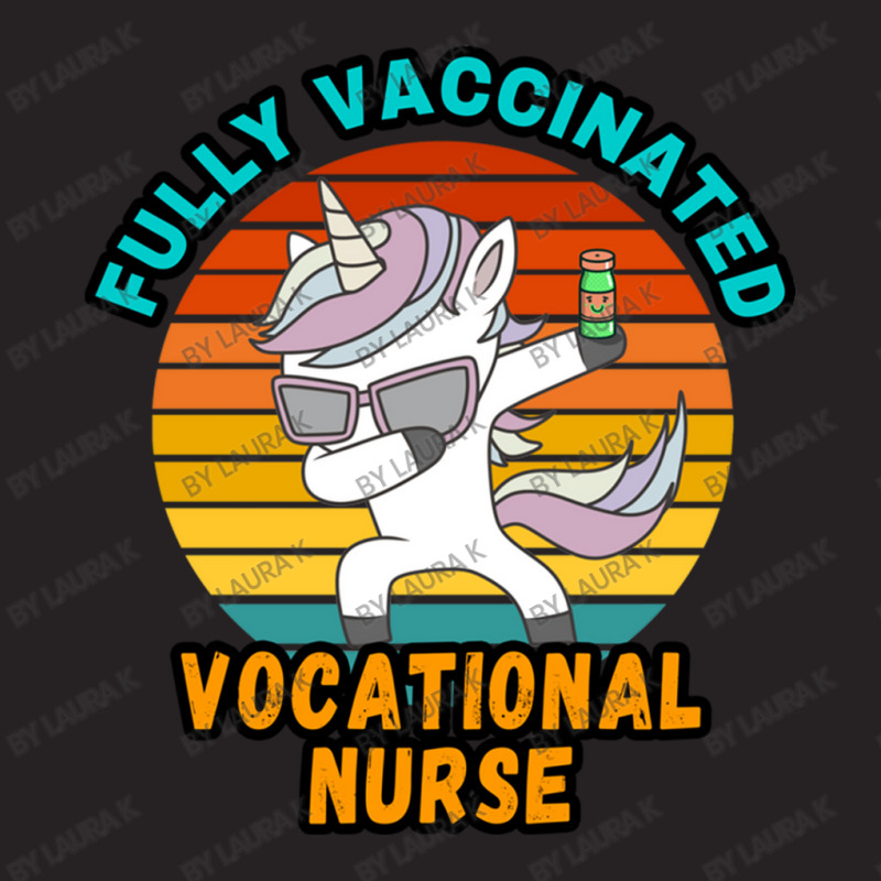 Vocational Nurse Fully Vaccinated Dubbing Unicorn Pony Design Vintage Vintage Cap by Laura K | Artistshot