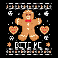 Ugly Christmas Sweater Bite Me Gingerbread Man Long Sleeve T Shirt Legging | Artistshot