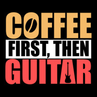 Coffee First Then Guitar Novelty Guitar 1 Cropped Hoodie | Artistshot