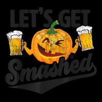 Lets Get Smashed Funny Pumpkin Beer Halloween Adjustable Cap | Artistshot