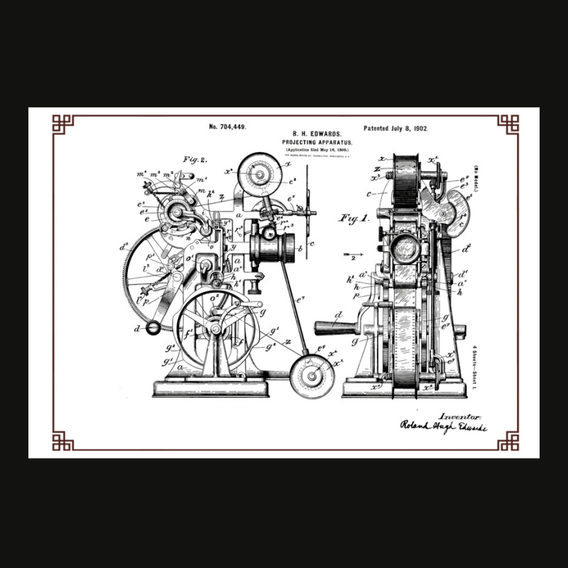 Antique Amp Vintage Patent Art 1902 Film Projector Classic Cute Cool Scorecard Crop Tee by stasysdahnit | Artistshot