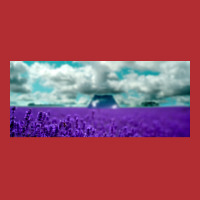 Utopia Purple Landscape Poster Ladies Fitted T-shirt | Artistshot