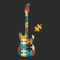 Retro Style Puzzle Sstyle Electric Guitar Silhouette Exclusive T-shirt | Artistshot