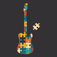 Retro Style Puzzle Tstyle Electric Guitar Silhouette Vintage Short | Artistshot