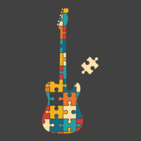 Retro Style Puzzle Tstyle Electric Guitar Silhouette Vintage T-shirt | Artistshot