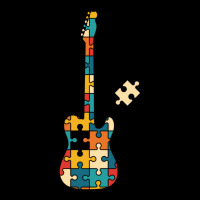 Retro Style Puzzle Tstyle Electric Guitar Silhouette Fleece Short | Artistshot