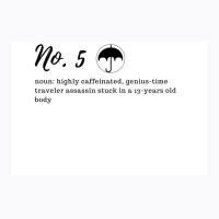 Number Five Hargreeves Definition And Umbrella Poster Green T-shirt | Artistshot