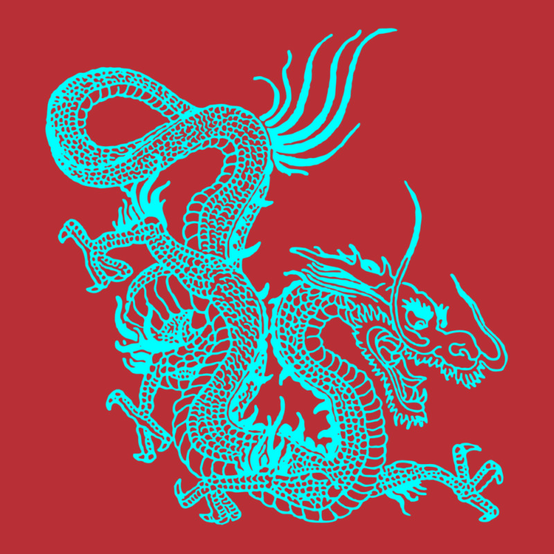 Turquoise Chinese Dragon T-Shirt by dobajagoldiiy | Artistshot