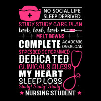 No Social Life Sleep Deprived Study Study Study Care Plan Test Test Te Maternity Scoop Neck T-shirt | Artistshot