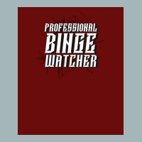 Professional Binge Watcher Poster Cute Unisex Sherpa-lined Denim Jacket | Artistshot