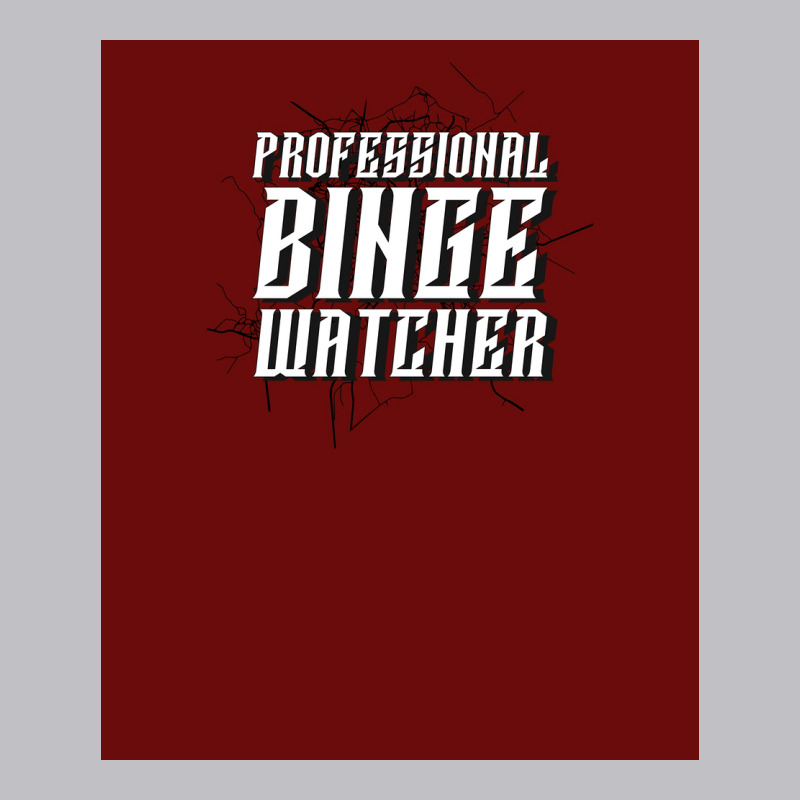 Professional Binge Watcher Poster Cute Pocket T-Shirt by verriaharzi4 | Artistshot