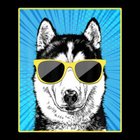 Siberian Husky Portrait Pop Art Dog With Sunglasses Adjustable Cap | Artistshot