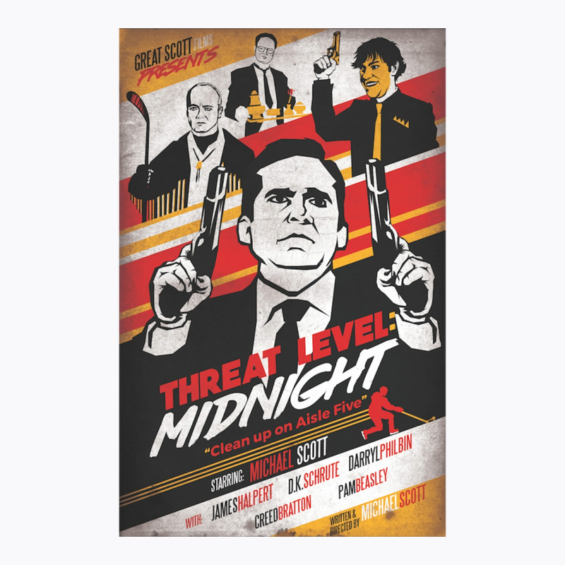 Threat Level Midnight Clean Up On Aisle Five Poster Retro T-shirt | Artistshot