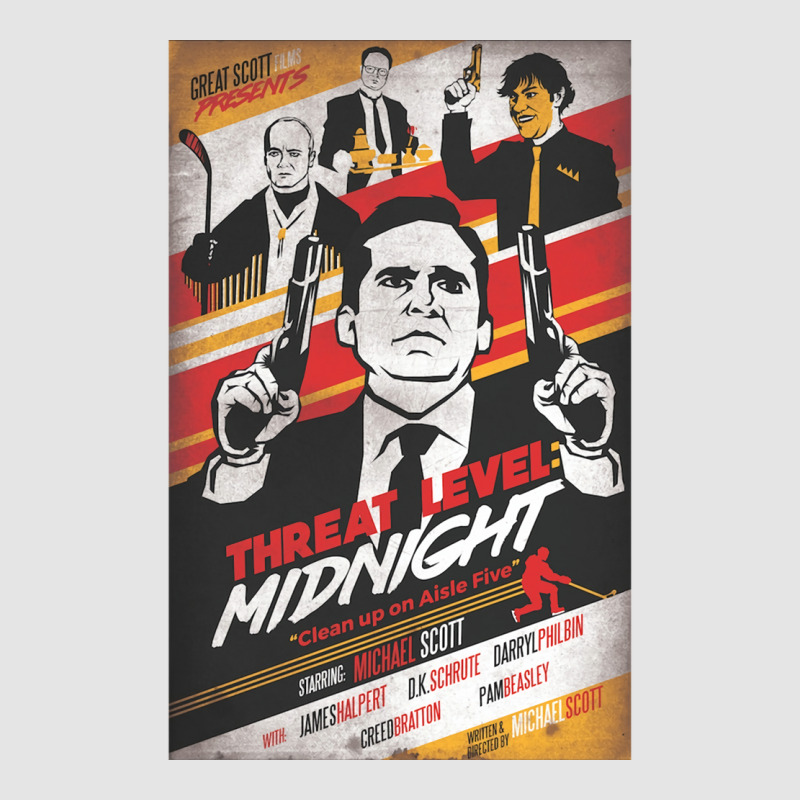 Threat Level Midnight Clean Up On Aisle Five Poster Retro Exclusive T-shirt | Artistshot