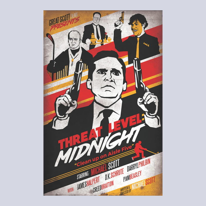 Threat Level Midnight Clean Up On Aisle Five Poster Retro Fleece Short | Artistshot