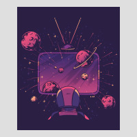 Space Tv Poster Hipster V-neck Tee | Artistshot