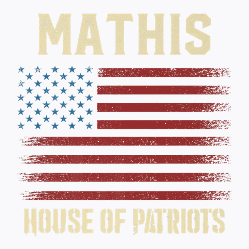 Mathis Last Name Surname American Flag Family T-shirt | Artistshot