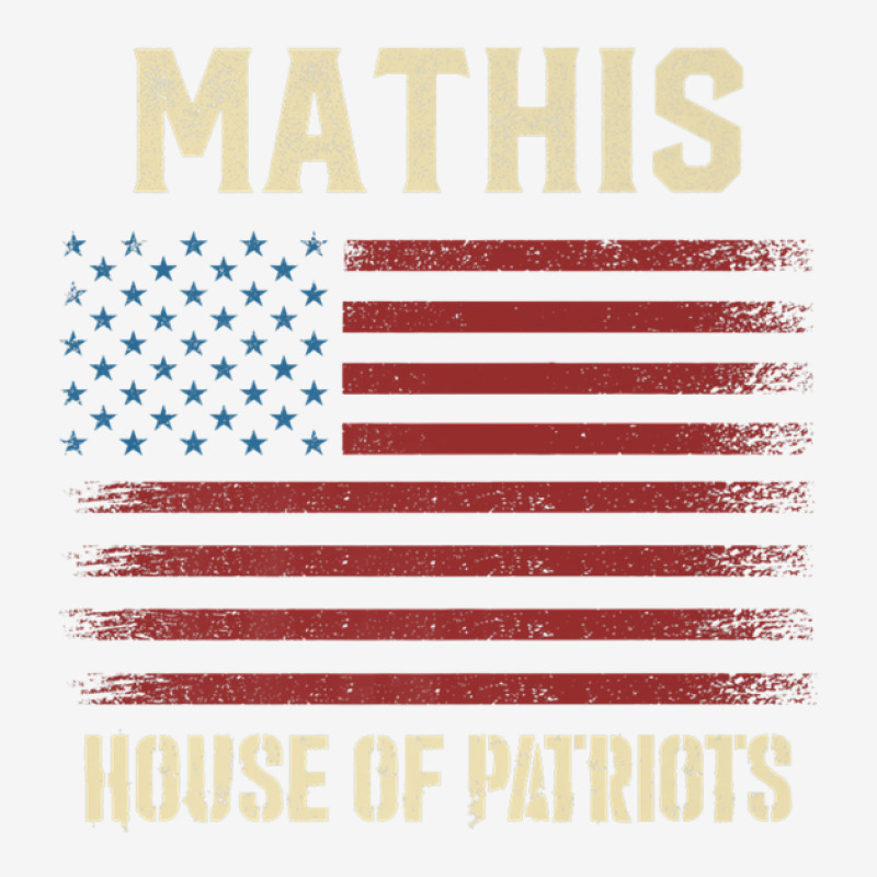 Mathis Last Name Surname American Flag Family Graphic T-shirt | Artistshot