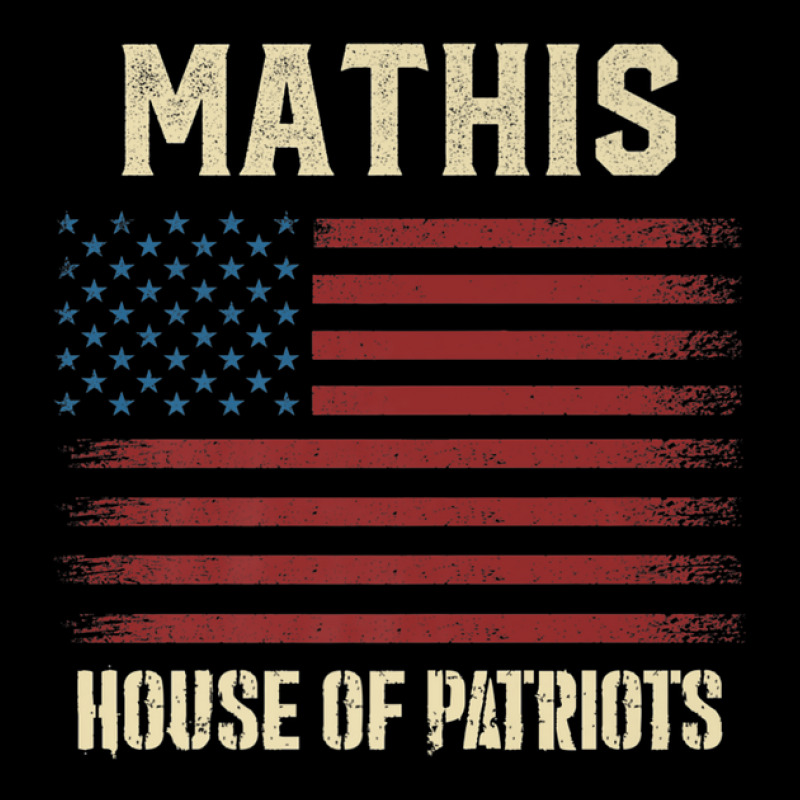 Mathis Last Name Surname American Flag Family Men's Long Sleeve Pajama Set | Artistshot