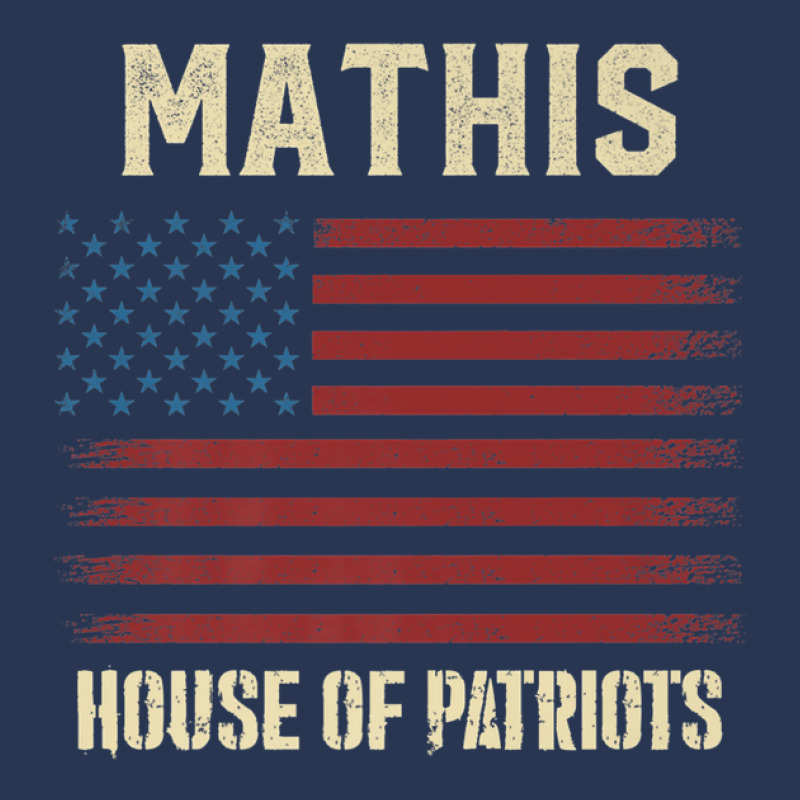 Mathis Last Name Surname American Flag Family Men Denim Jacket | Artistshot