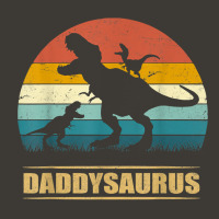 Daddy Dinosaur Daddysaurus 2 Kids Father's Day Gift For Dad T Shirt Bucket Hat | Artistshot