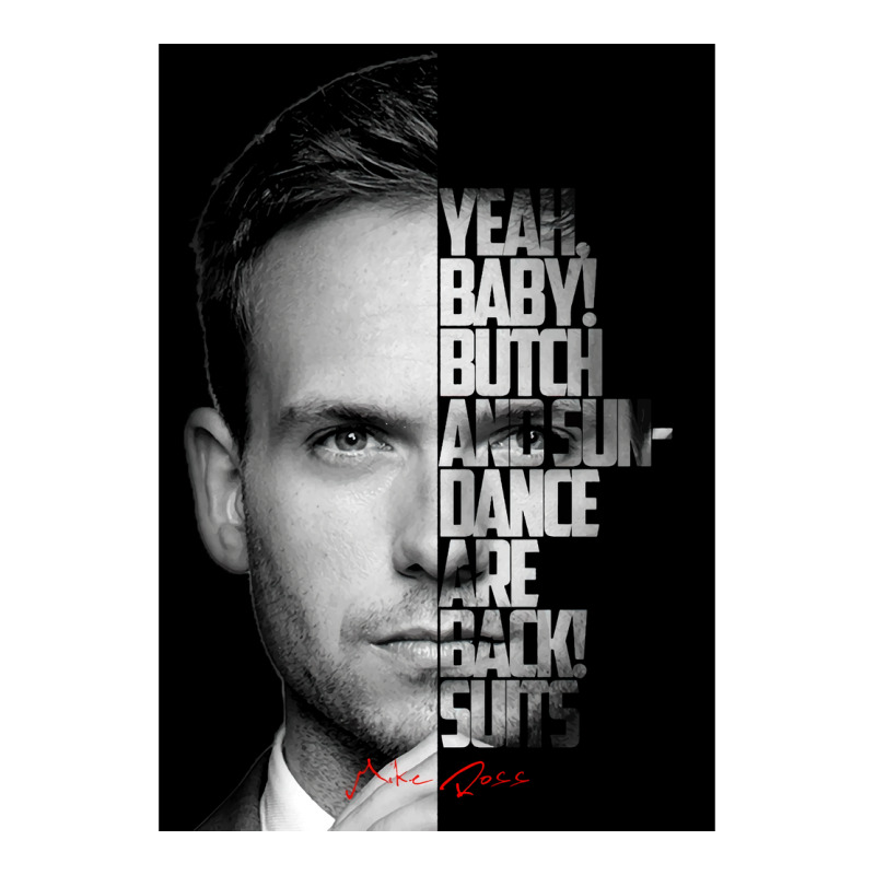 Black And White Mike Ross Quote Poster Love 3/4 Sleeve Shirt by sivelslebeckl | Artistshot