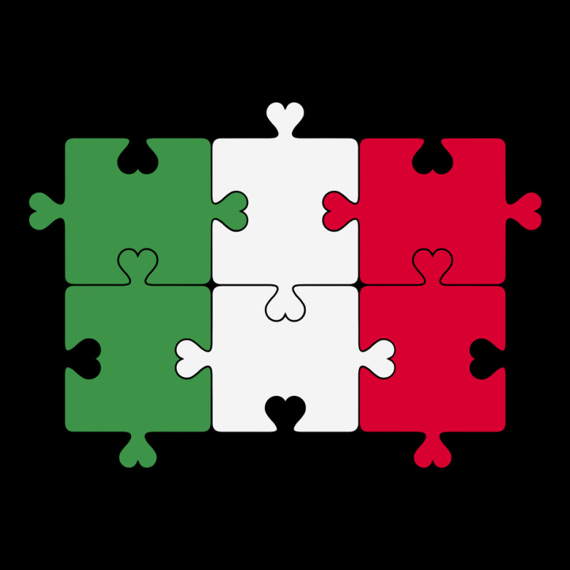 Autism Heart Jigsaw Puzzle Of Italian Flag Long Sleeve Shirts | Artistshot