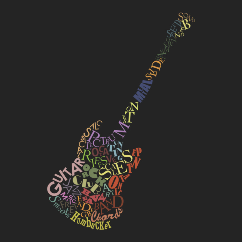 Guitar Typology No Background 3/4 Sleeve Shirt by MakaylaChristineSepich | Artistshot