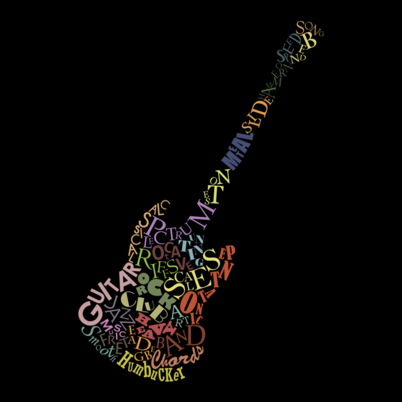 Guitar Typology No Background Zipper Hoodie by MakaylaChristineSepich | Artistshot