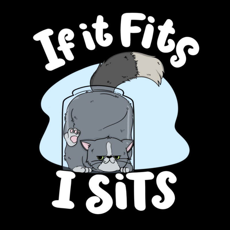 If It Fits I Sits Cute Canister Cat Fitness Animal Lover 2 Men's 3/4 Sleeve Pajama Set | Artistshot