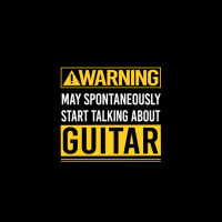 Warning May Spontaneously Start Talking About Guitar Pocket T-shirt | Artistshot